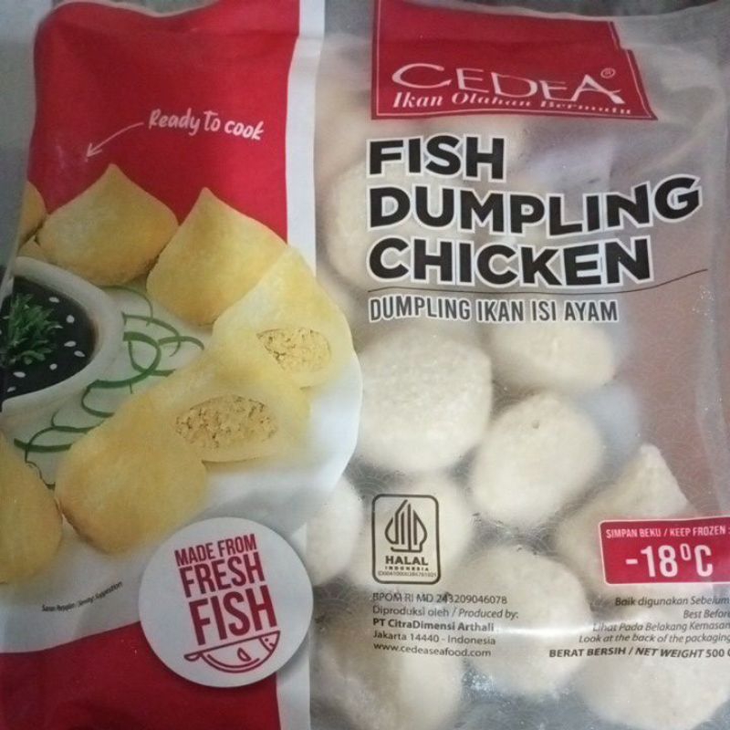 

Cedea fish dumpling chicken
