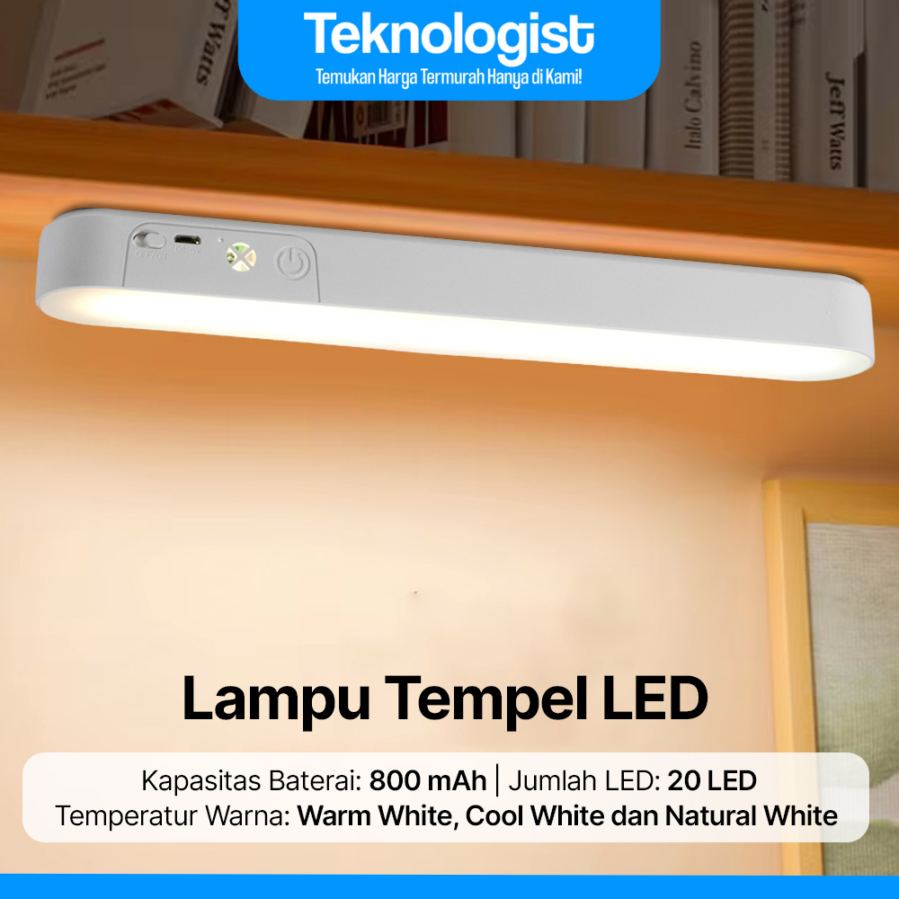 Lampu LED Tempel Tanpa Kabel Portable
