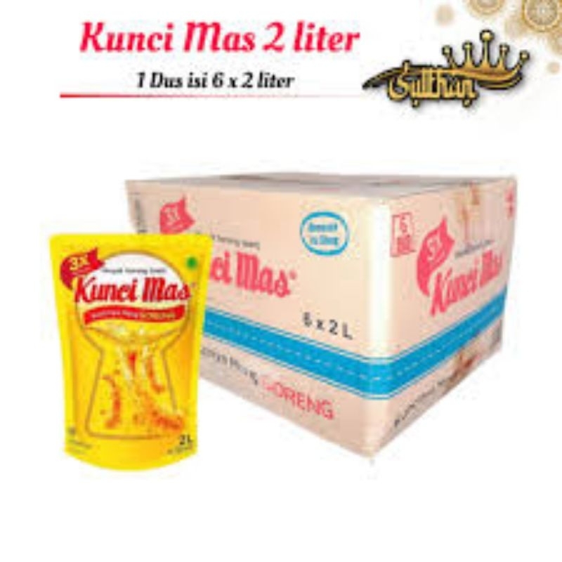 

minyak kuncimas 2 liter 1 karton 6 pcs