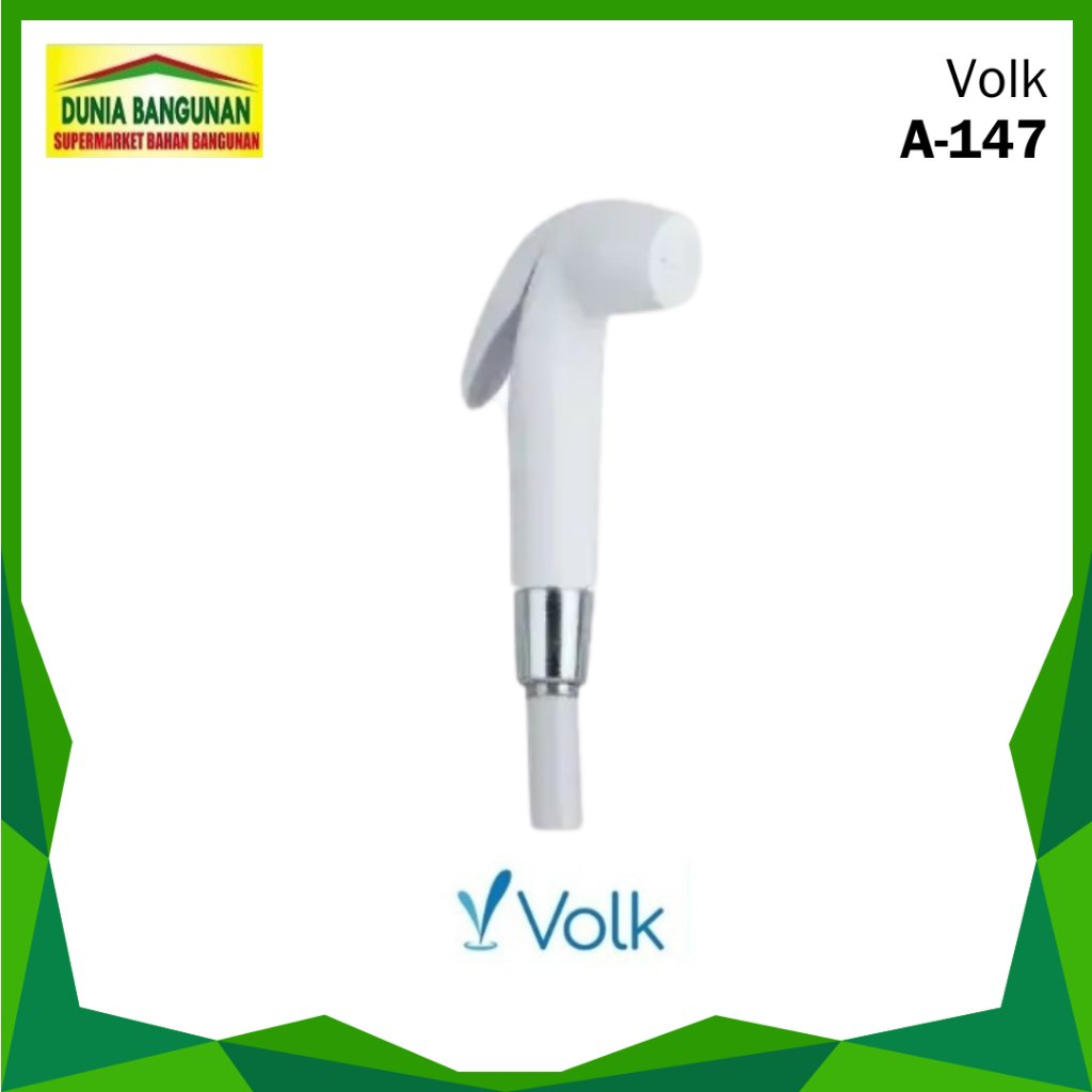 Jet Shower Kamar Mandi Volk A-147 1200 mm Shower Hose with Holder Toilet Jet Shower Closet Bidet Jet