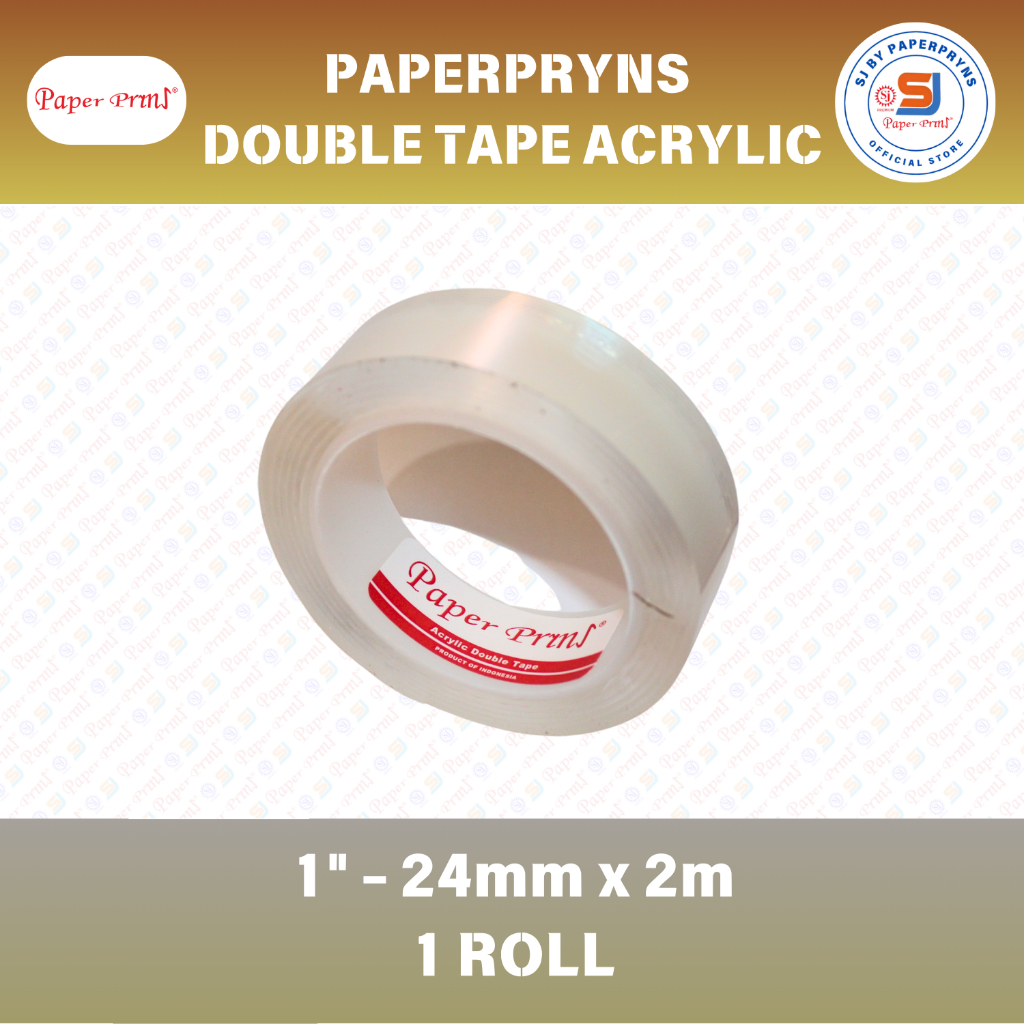 

PAPERPRYNS Double Tape Acrylic 1 Inci (24mm x 2m) - 1 ROLL