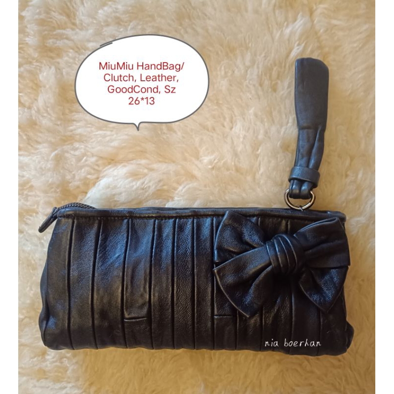 Miumiu Hand Bag/ Clutch Leather