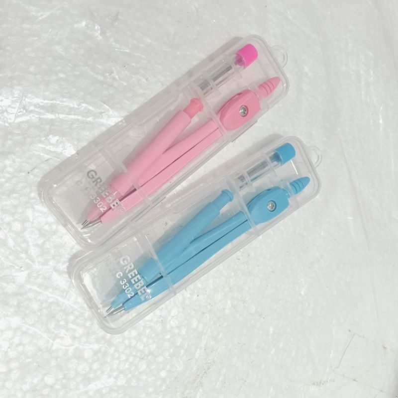 

GREEBEL JANGKA BESI WARNA PLUS ISI PENSIL - C3302