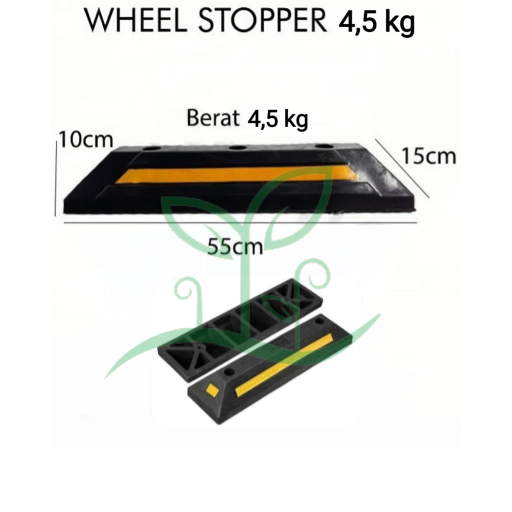 Ganjal Ban Karet Size Besar, Rubber Wheel Parking Big Size, Penahan Ban Karet Ukuran Besar, Wheel St