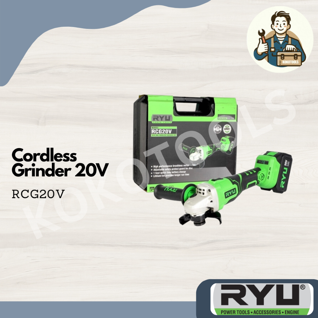 Gerinda Cordless RCG 20V Ryu