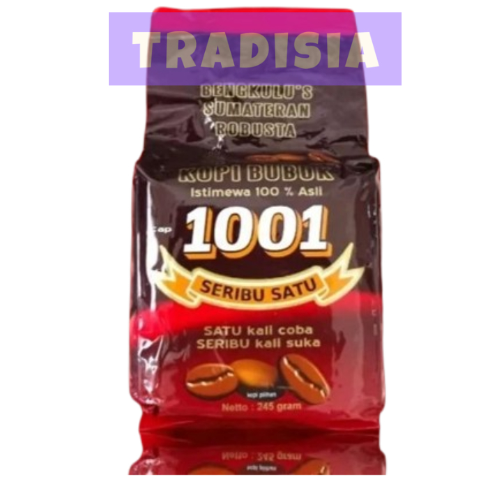 

Kopi Bubuk 1001 Bengkulu 490 gram (2 X 245 gram)