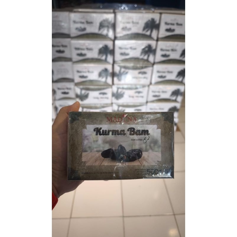 

Kurma Bam Madina 1 karton Exp Date 2026/ isi 12 box 500 gr / kurma bam premium / Kurma Bam Produksi Baru des2024