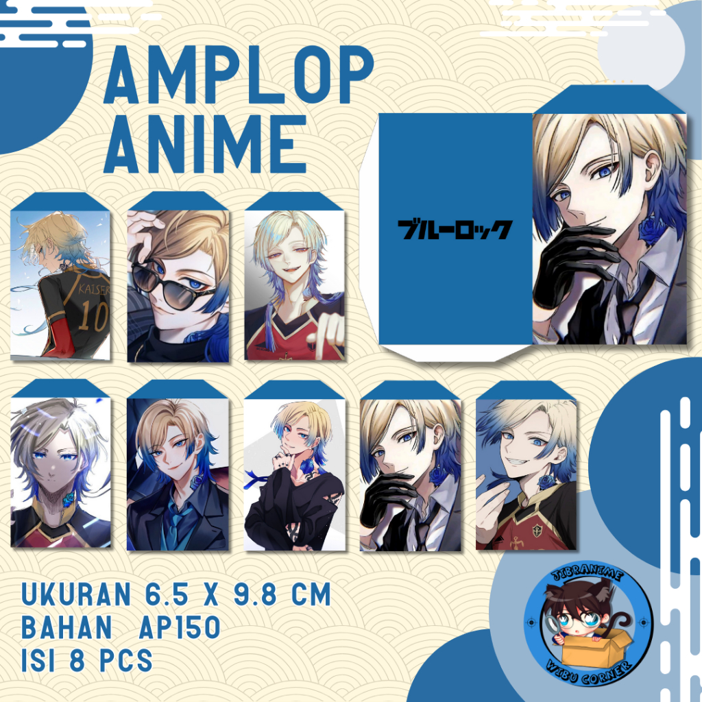 AMPLOP LEBARAN ANIME KAISER BLUE LOCK
