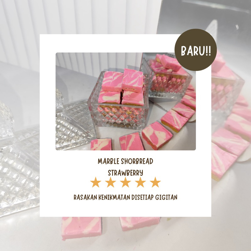 

Marble Shorbread Strawberry