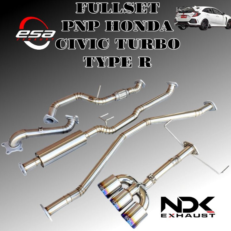 KNALPOT MOBIL FULLSYSTEM PNP HONDA CIVIC TURBO TYPE R NDK EXHAUST KNALPOT RACING MOBIL FULLSISTEM CI