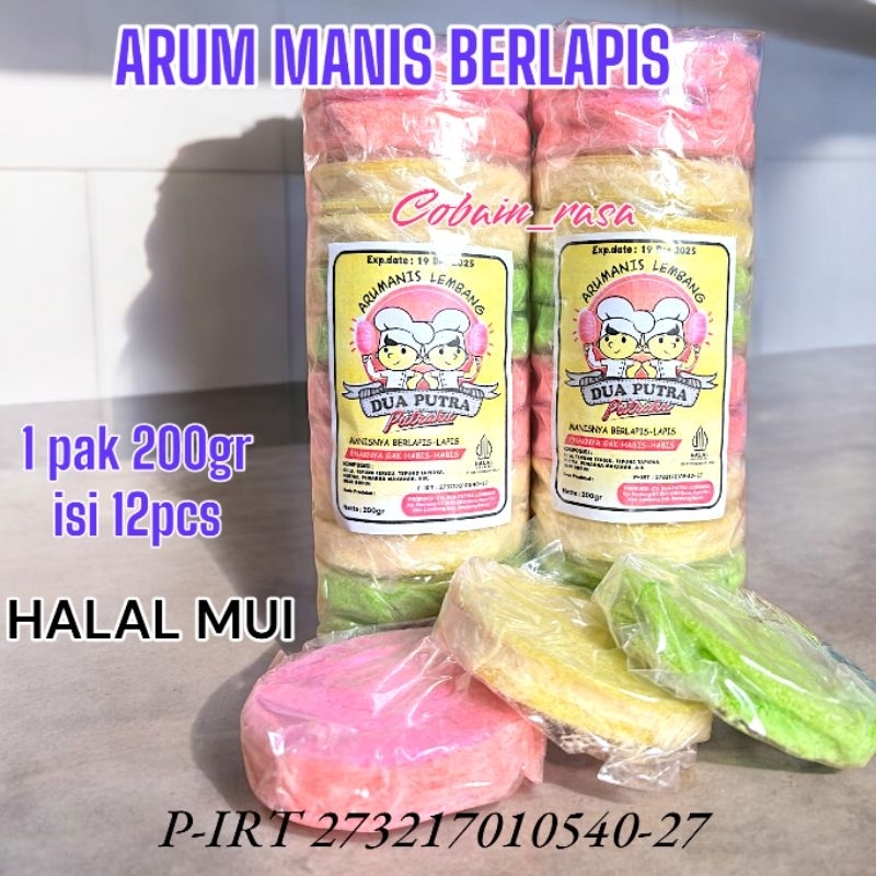 

ARUM MANIS ISI 12 BERLAPIS Renyah dan manis nya pas