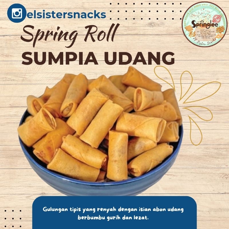 

Spring Roll Sumpia Udang Premium Super Dijamin enak banget merk Springlee Sarikaya Enak harga ter Murah Kiloan