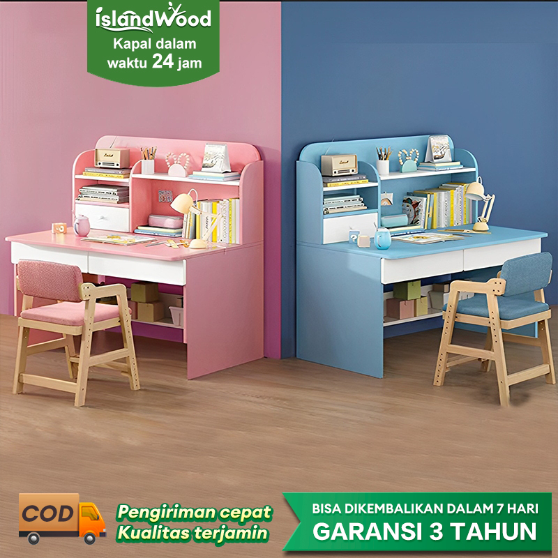 Meja belajar anak Meja Kerja Meja Belajar aesthetic Meja Belajar Anak Set Kursi Meja Kerja Minimalis