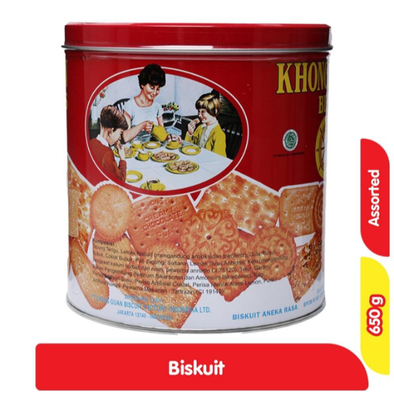 

Khong Guan Biscuits Kaleng Mini Merah 650 g