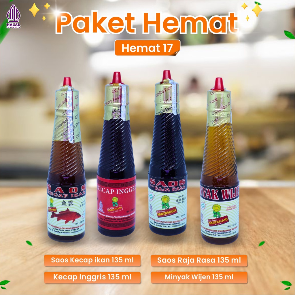 

SAOS BUMBU - SAUCE MAKANAN - KECAP - SEASONING - HEMAT 17