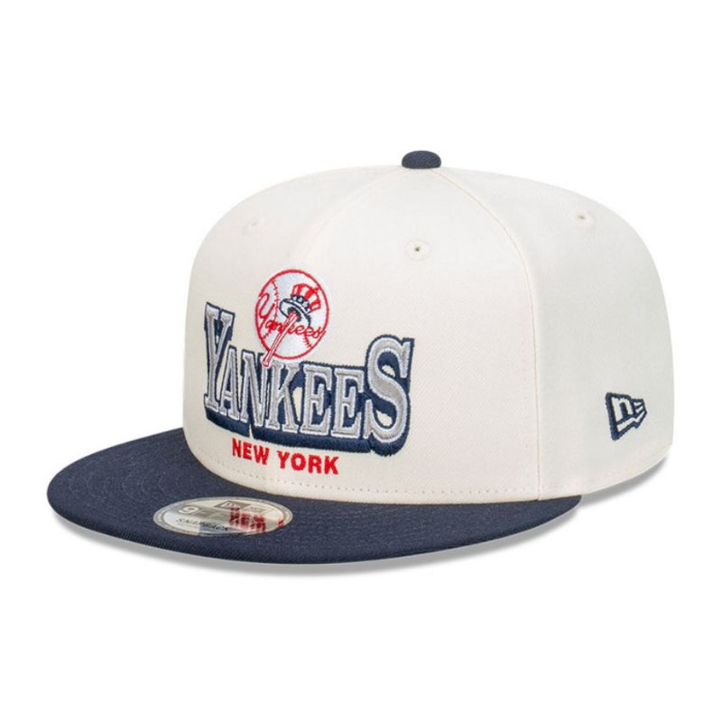 Topi New Era Cap New York Yankees Stack Script 9Fifty Snapback Original