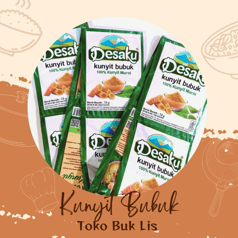 

Kunyit Bubuk DESAKU 7,5 Gram Toko Buk Lis Kediri