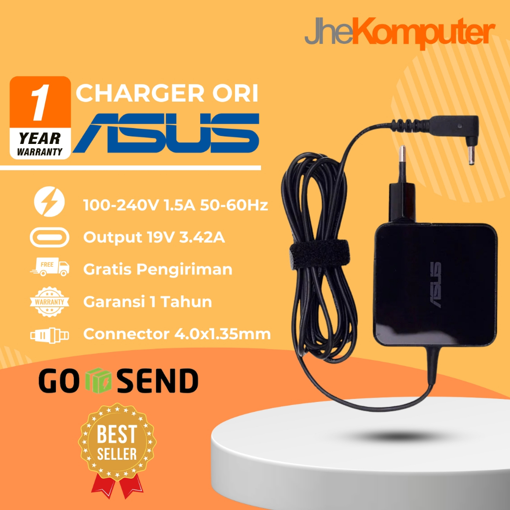 Jhekomputer - charger laptop asus a407m