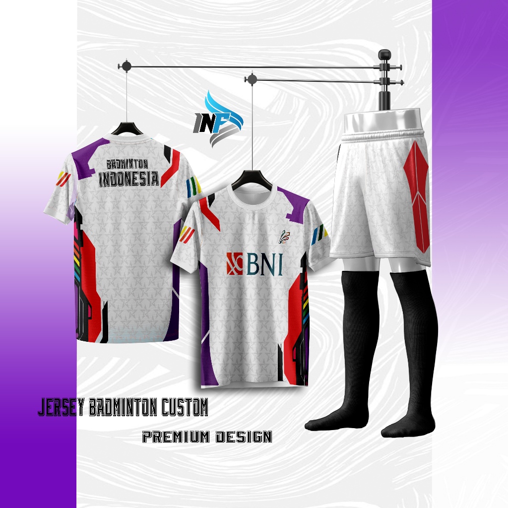 Jersey Badminton indonesia terbaru Custom Premium Design