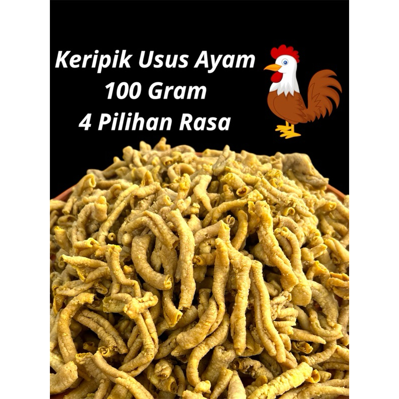 

KERIPIK USUS AYAM CRISPY 100 Gram Varian Rasa