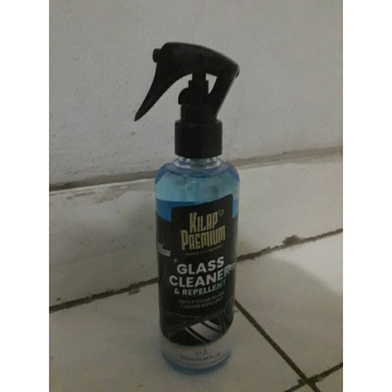 KILAP PREMIUM Glass Cleaner & Repellent Pembersih Kaca mobil hydrophobic