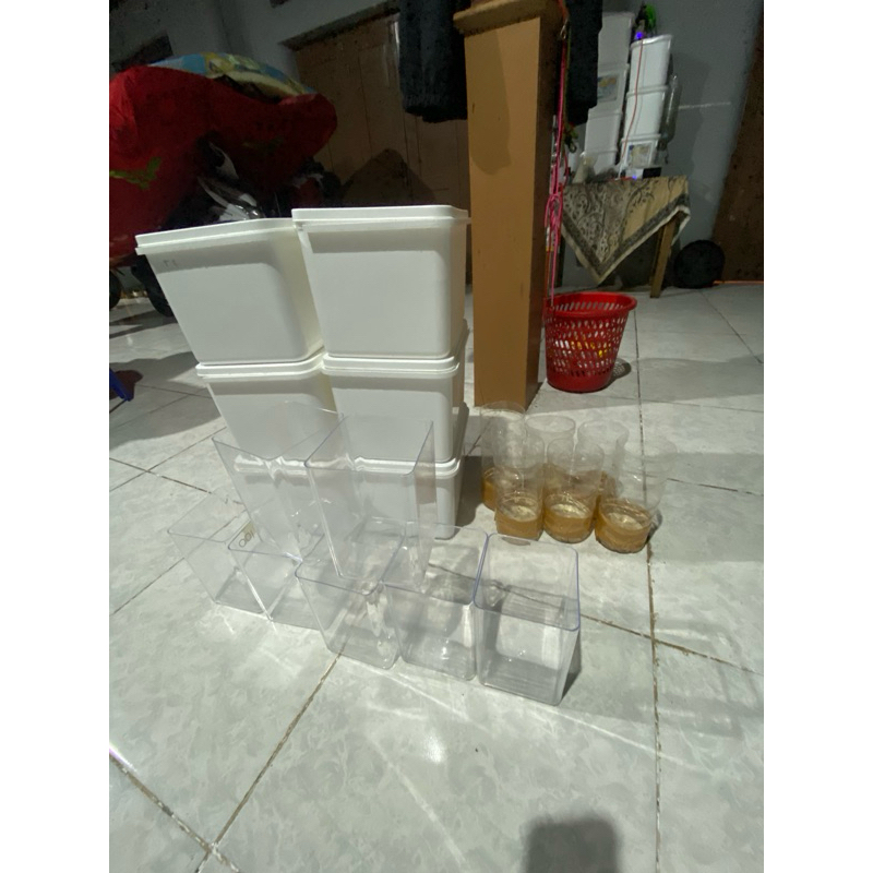 soliter, box eskrim,botol aqua cupang