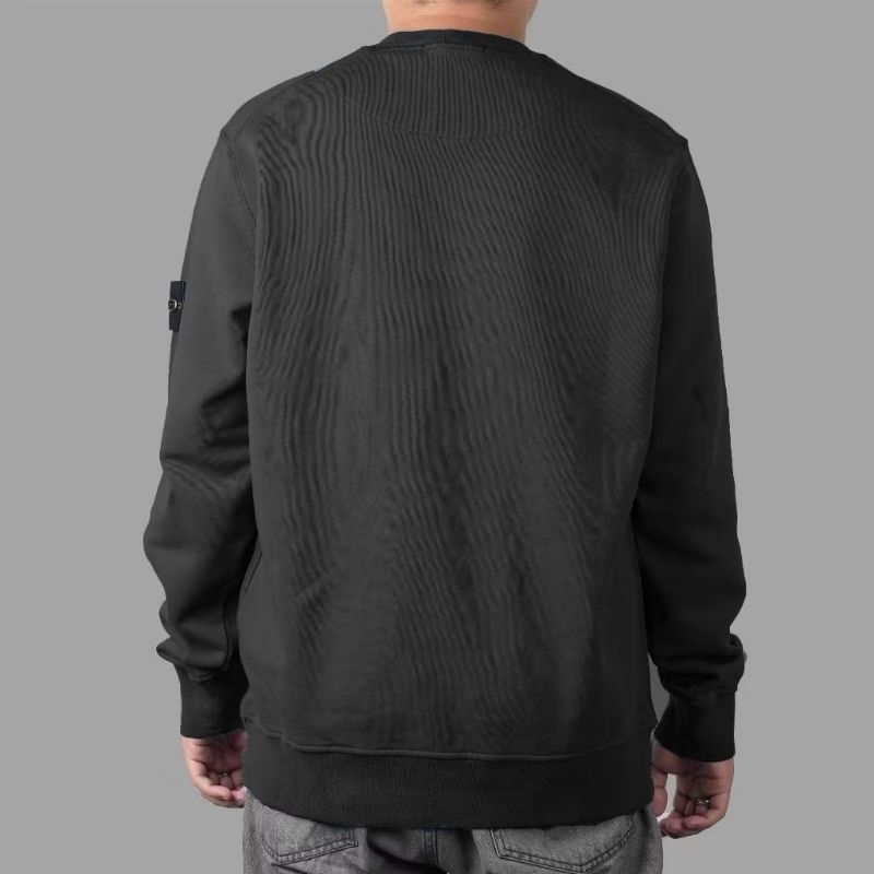stone island crewneck black