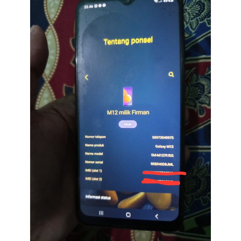 samsung m12 4/64