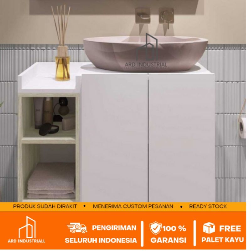 kabinet wastafel kamar mandi minimalis