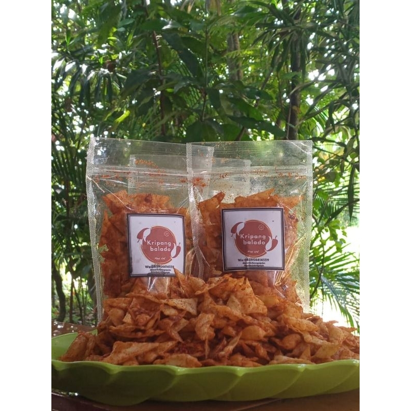 

Kripik Pangsit Balado Pedas ,Berat 100gr