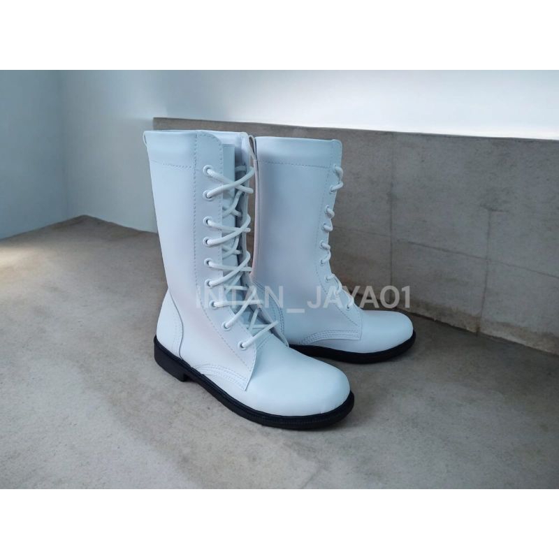 SEPATU PDL POLOS PASKIBRA LKBB , BAHAN LENTUR