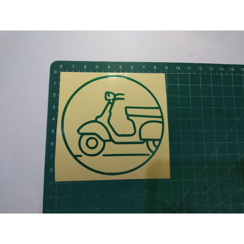 stiker cutting vespa