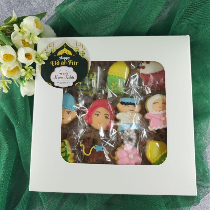 

hampers, souvenir kukis idul fitri box 20x20 isi 36pcs
