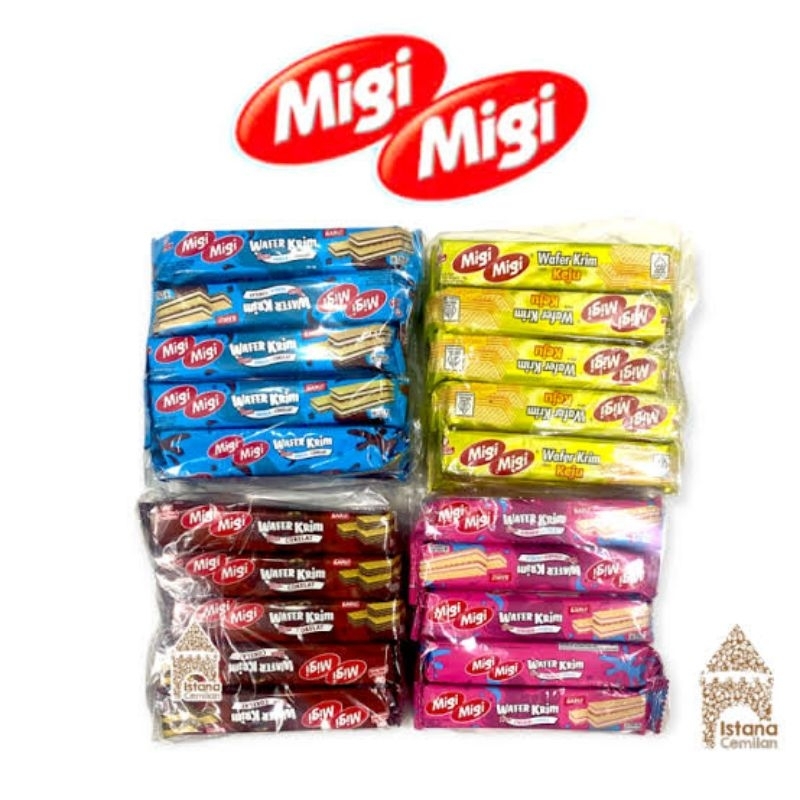 

MIGI MIGI WAFER KRIM NETTO 10 PCS X 11 GR