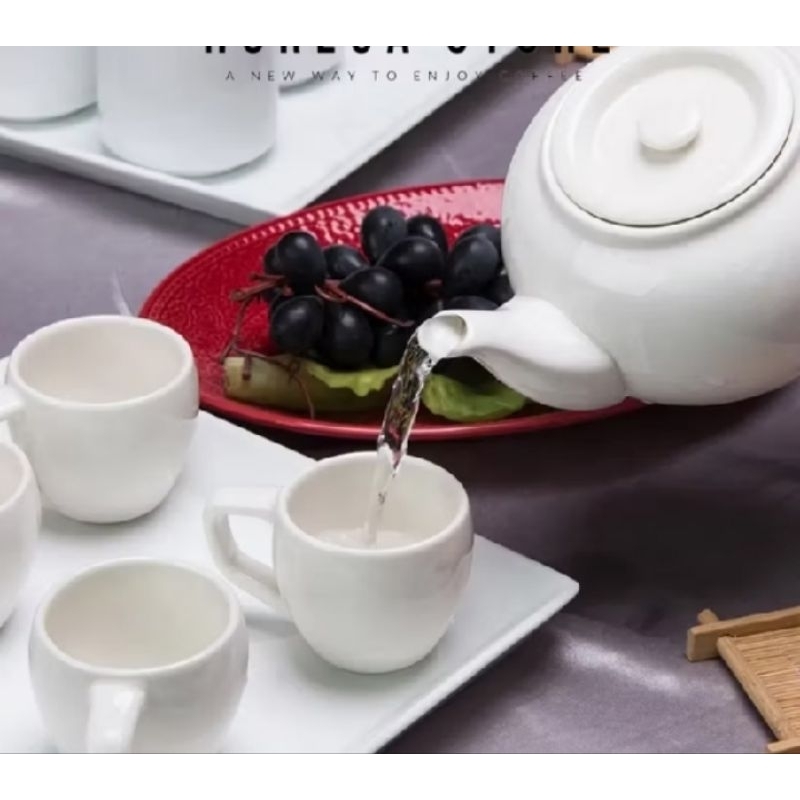 Chinese Tea Pot Ceramic/ Teko Teh Poci Keramik Restoran Kafe Cafe