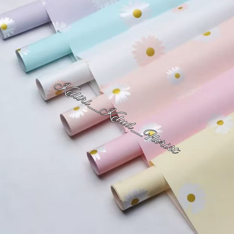

Kertas Buket Motif Daisy Pattern Little Flower FREE PACKING!!! Kertas Cellopane KoreanThick