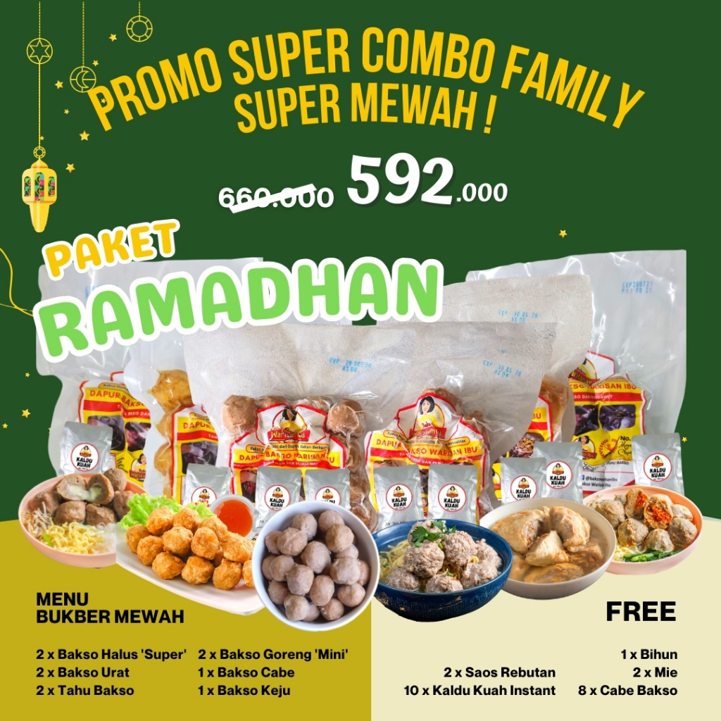 

PAKET SUPER MEWAH BAKSO WARISAN IBU