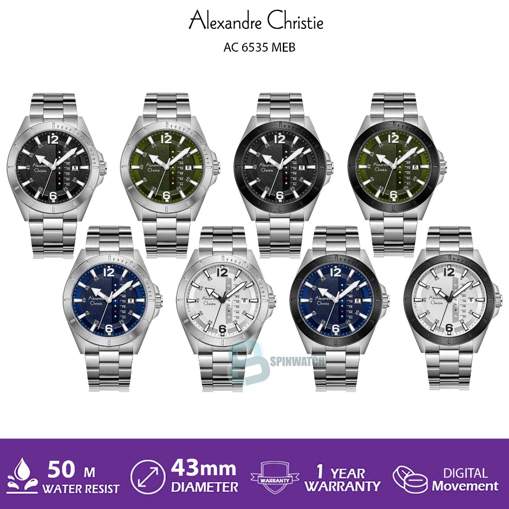 AC 6535 JAM TANGAN PRIA ALEXANDRE CHRISTIE AC6535 ORIGINAL ANALOG WATCHES