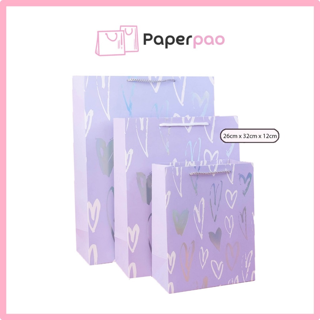 

PAPERPAO - PAPERBAG LOVE Kantong murah Paper Bag karakter Paperbag impor bungkus kado
