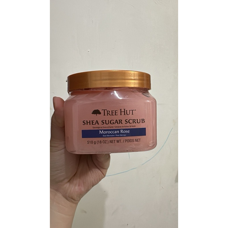(READY 2 PCS) TREE HUT SHEA SUGAR SCRUB MOROCCAN ROSE