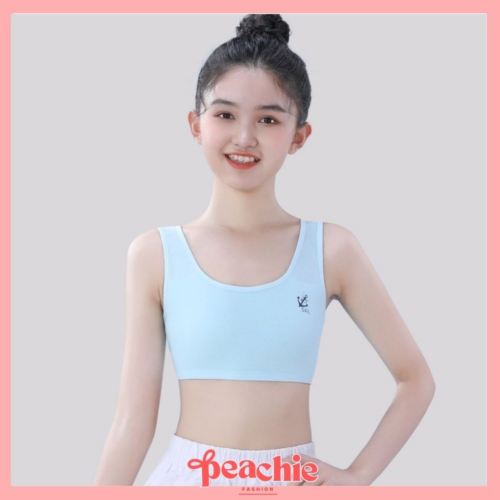 PEACHIE | BR1825 Miniset Bra Mini Bh Anak Remaja Gadis Katun Pakaian Dalam Remaja Cewek Pubertas