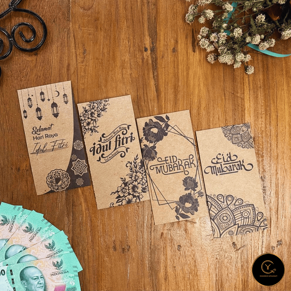 

Amplop Lebaran Panjang 10 PCS - Angpau Craft Besar - Yen