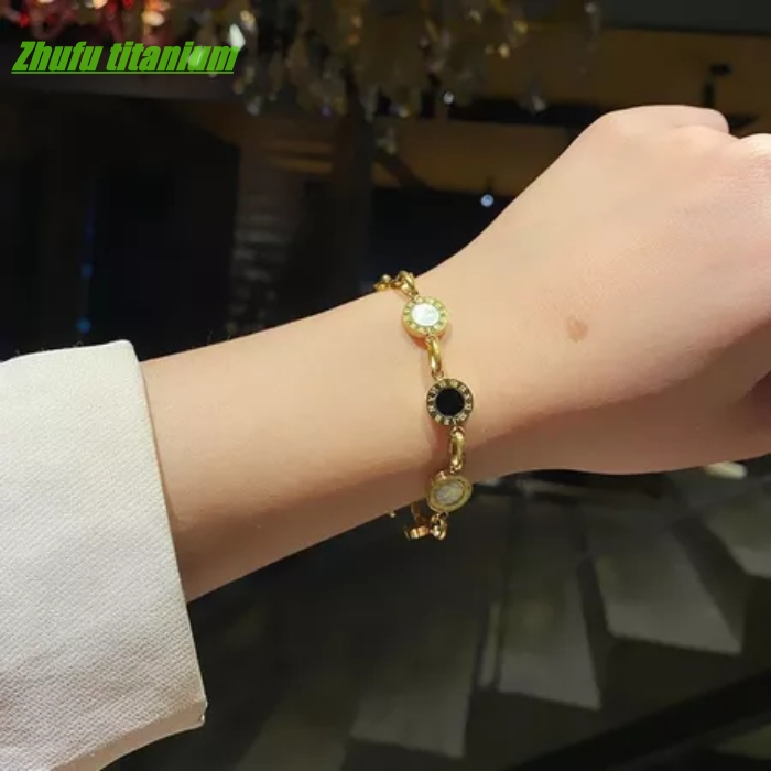 Gelang Tangan Wanita Dewasa Titanium Anti Karat / Gelang Titanium Anti Karat / Gelang Titanium Cewek