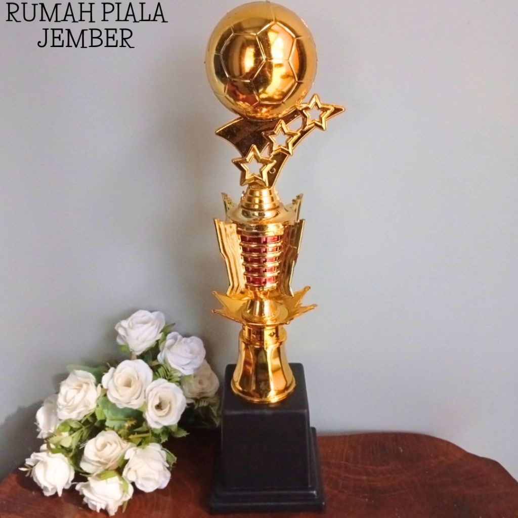 Piala Sepakbola Piala Bola Murah Tinggi 37 cm Custom tulisan