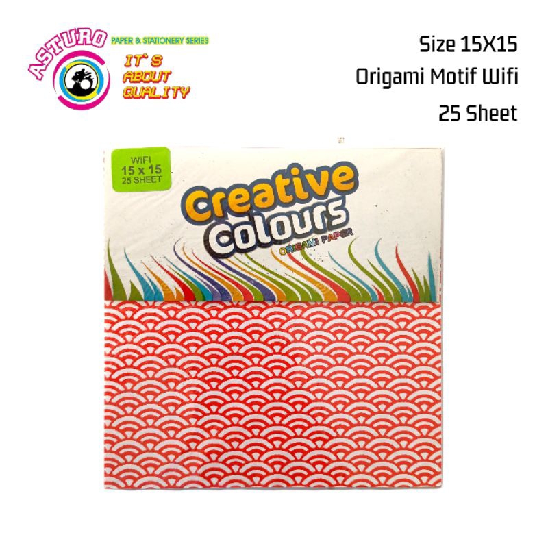 

ASTURO Kertas Origami Paper Motif Wifi 15X15