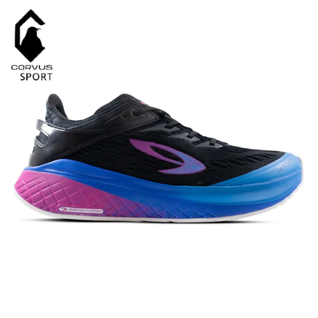 SEPATU LARI 910 ORIGINAL KANZAKI - HITAM/BIRU/UNGU