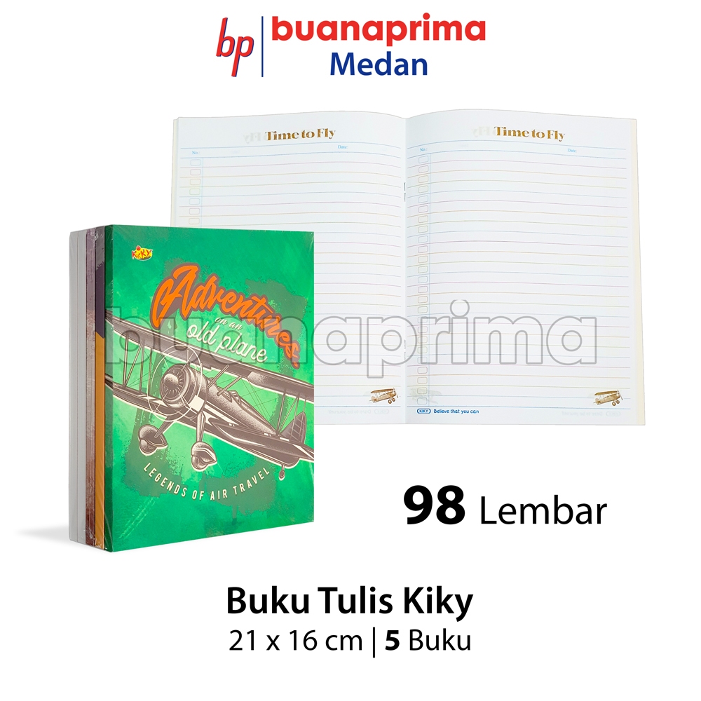 

BUKU TULIS PENDEK KIKY 98 Lembar isi 5 Buku Notebook 21 x 16 cm Tebal Sekolah A5 Kwarto