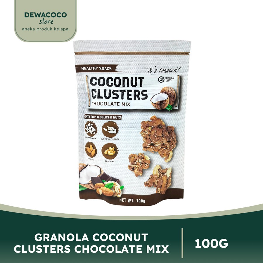 

Snack Sehat Granola Rasa Cokelat Kelapa Coconut Clusters Chocolate Mix