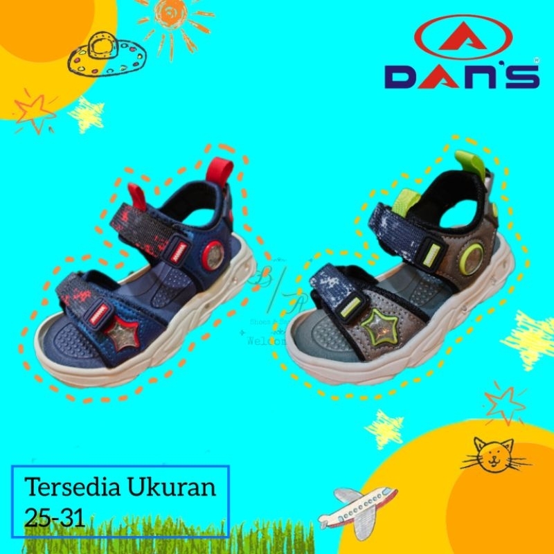 DANS Sepatu Sandal Lampu Anak Cowo 5010423