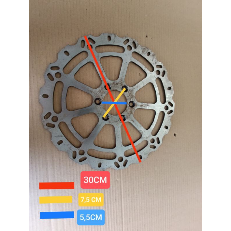 piringan disc cakram depan minerva megelli 250cc original